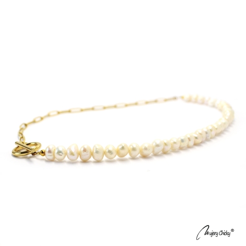 Colier Perle Vid Auriu