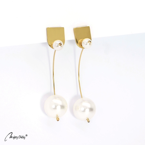 Cercei Perla Floating - Auriu