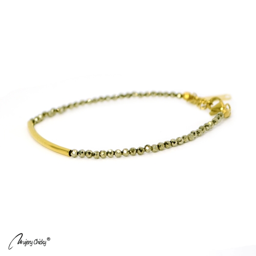 Set de 4 Brățări cu Pirita – Auriu