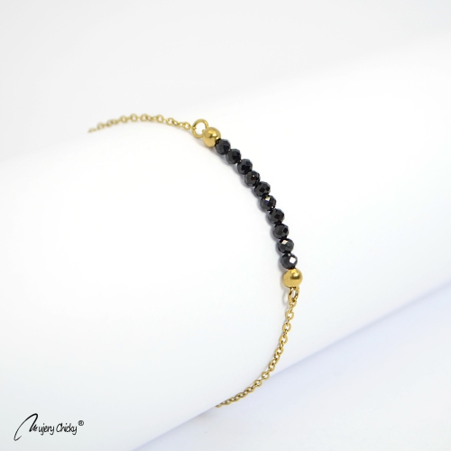 Set de 4 Brățări cu Spinel – Auriu