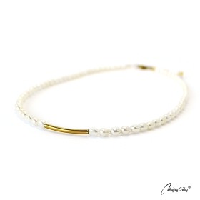 Colier din Perle Line - Auriu
